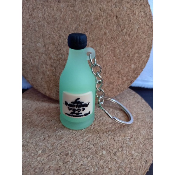 Gantungan kunci botol bir wine - Ganci bentuk drink souvenir import