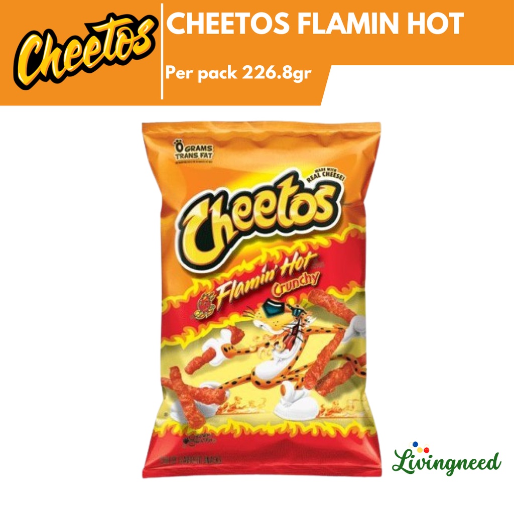 

Cheetos Crunchy Flamin Hot USA Snack Import 226gram