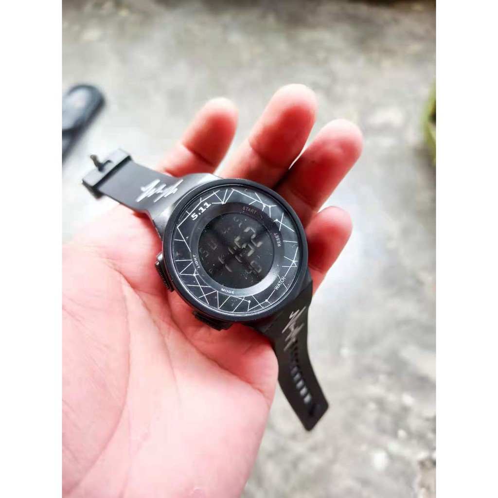 [✅COD]Jam Tangan Digital 511 dig1006 Body Bulat Strap Rubber Murah