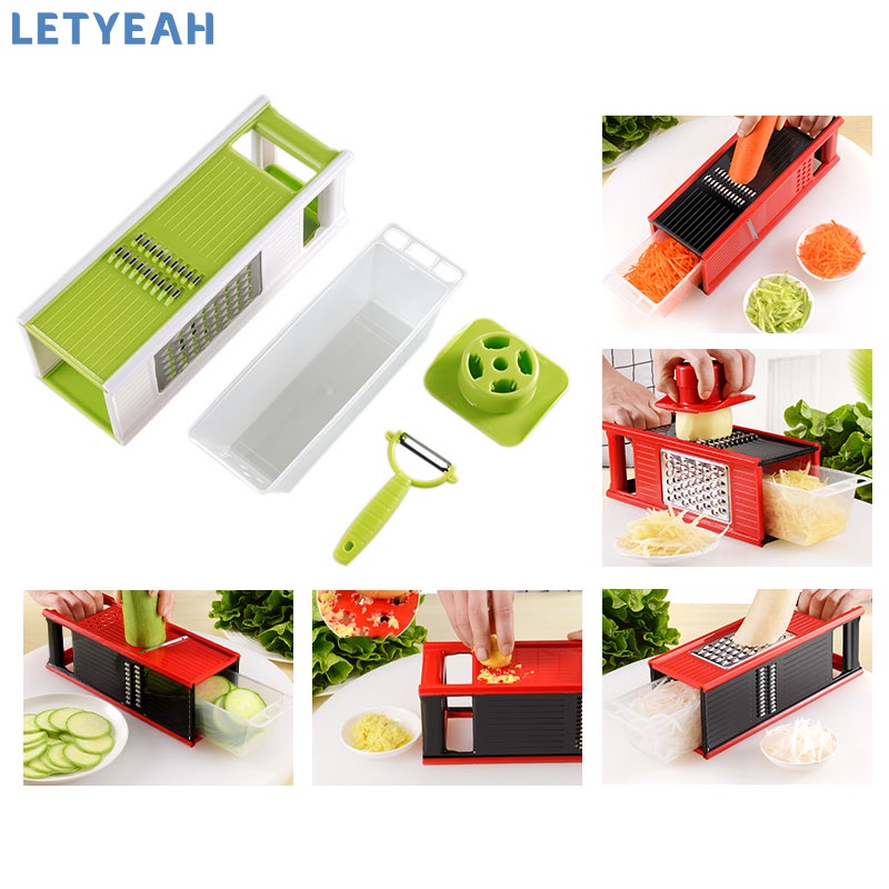 letyeah Parutan serbaguna / parutan sayur manual / alat pemotong sayur / alat pengiris grater dapur