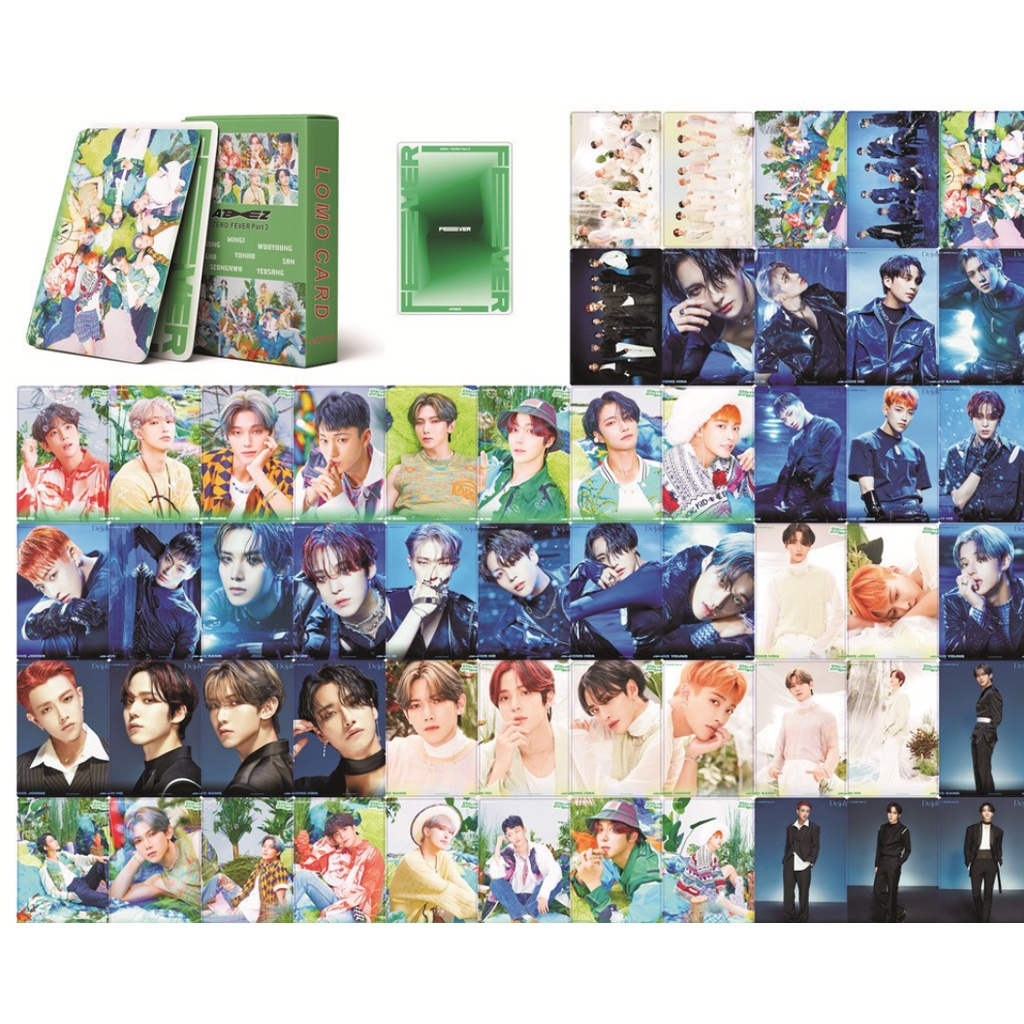 55 Pcs Kartu Lomo Foto Kpop ATEEZ Album Nol FEVER Epilog