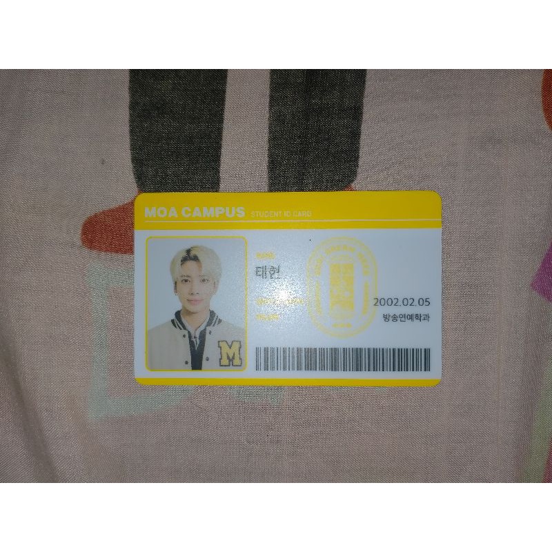 STUDENT ID CARD TAEHYUN TXT OFFICIAL