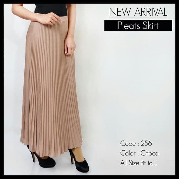 ROK PLISKET 256 MURAH PRISKET PLEATED SALE POLOS REMPEL MUSLIMAH MODELLANO FLARE SKIRT MAYUNG FLOWY