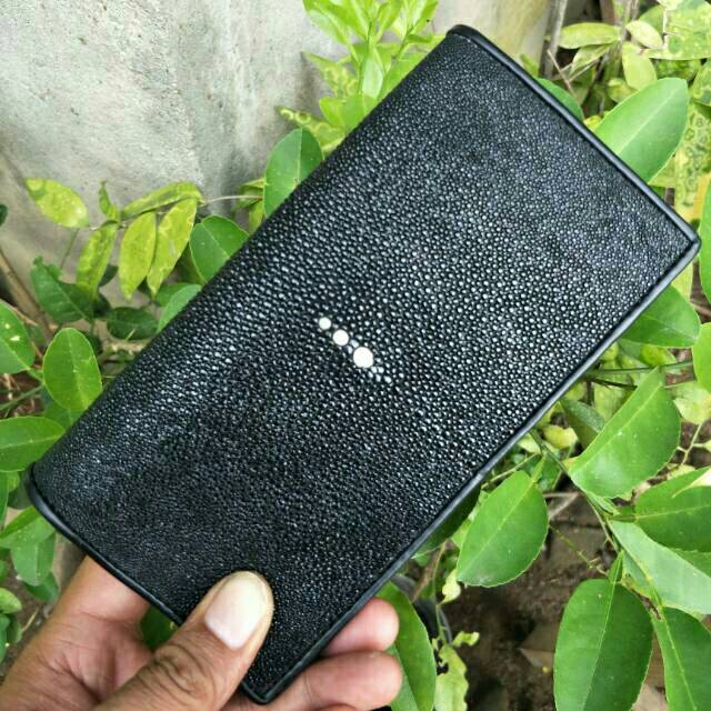 Dompet Pria Model Panjang Kulit Ikan Pari Asli