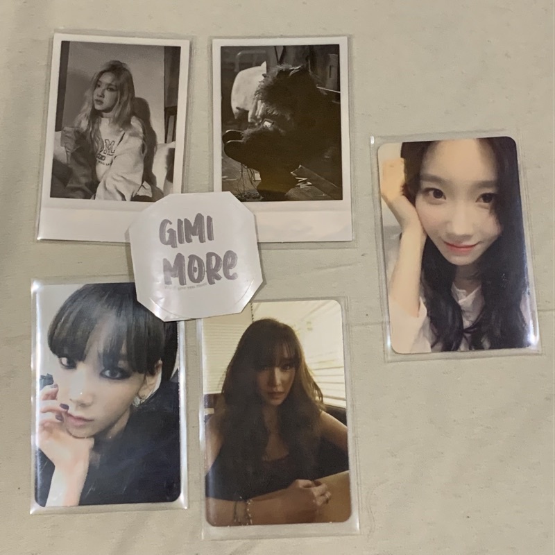 Photocard Taeyeon Rosé Tiffany SNSD BLACKPINK PC my voice deluxe R album i just wanna dance PC