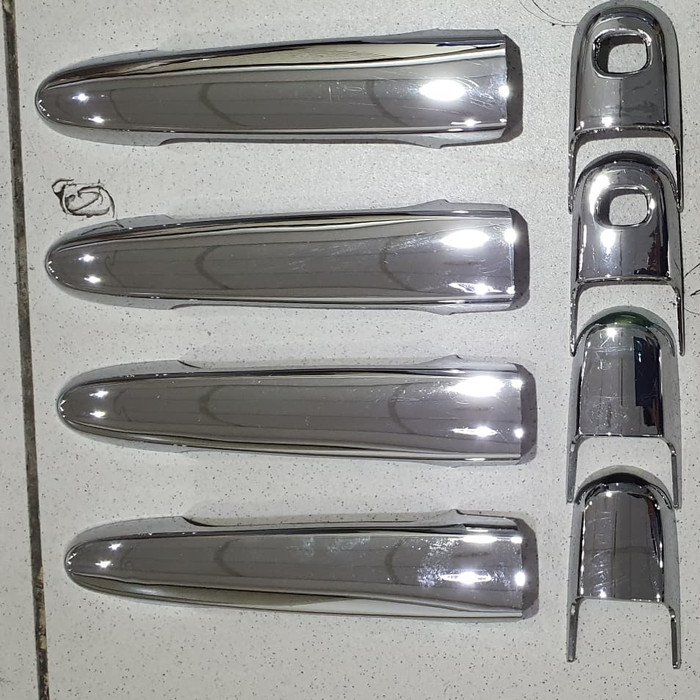 Cover handle TOYOTA  AVANZA TIPE VELOZ 2019 2020 2021 + LOBANG SMARTKEY / KEYLESS CHROME crome