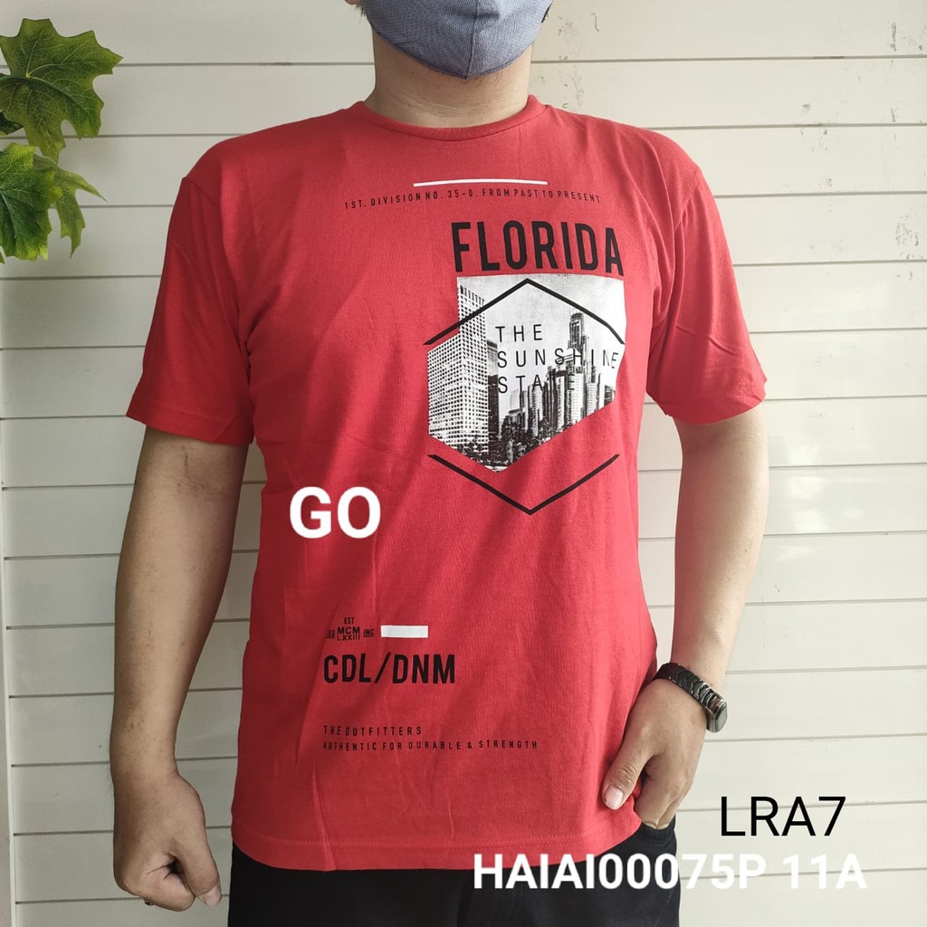 gof LRA CDL By (CARDINAL) KAOS T-Shirt Pakaian Pria Atasan Casual Santai Original Lengan Pendek