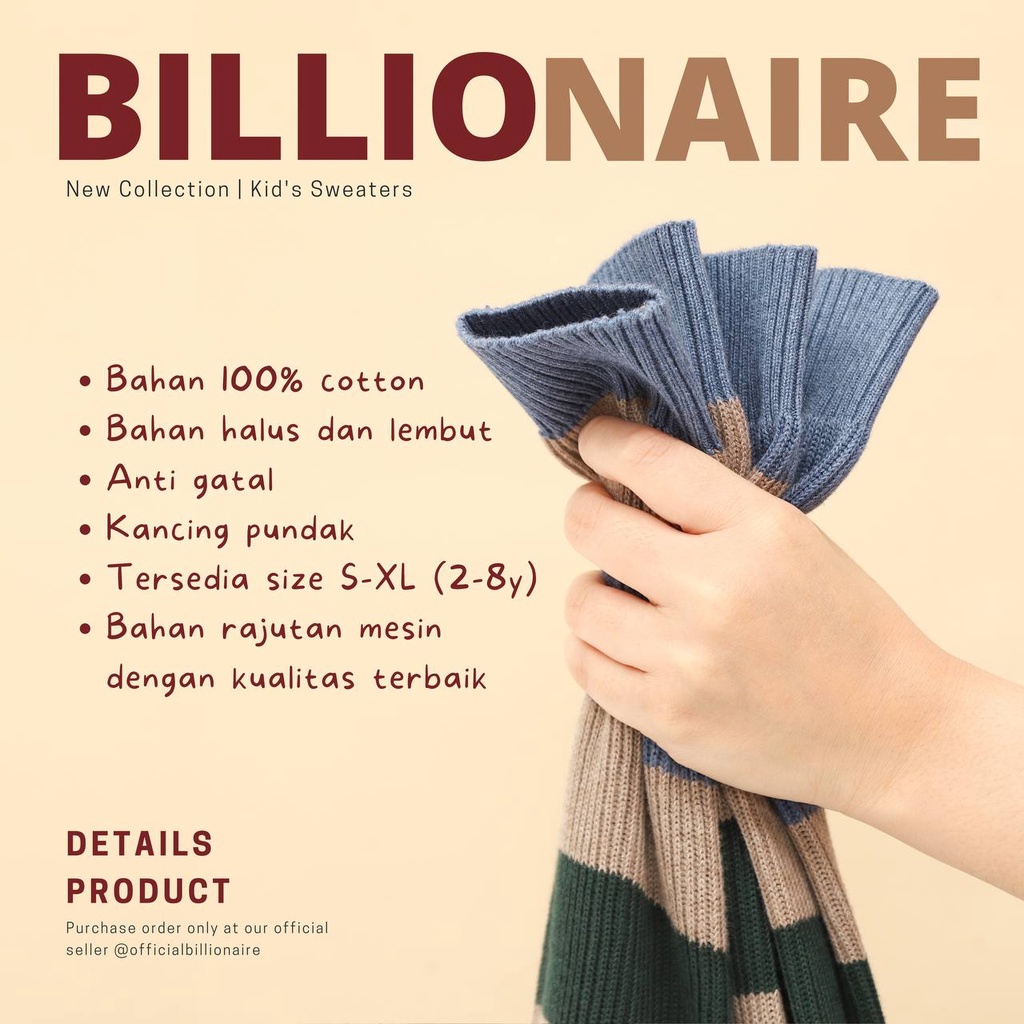 Kids Sweater Billionaire