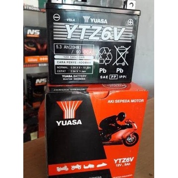 Jual Aki Motor Honda CB150R, CBR 150, VARIO 125 YTZ6V YUASA MF | Shopee