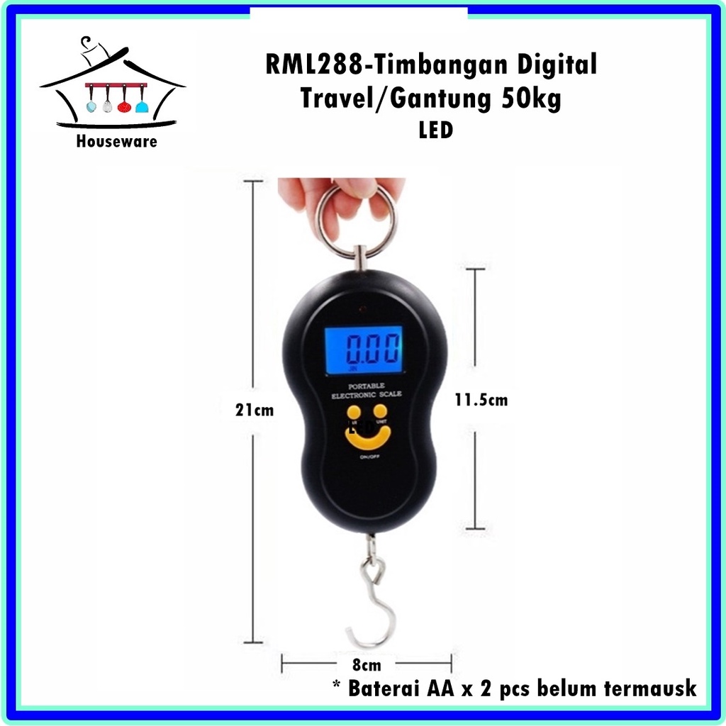 RML288-Timbangan Digital Portable 50kg