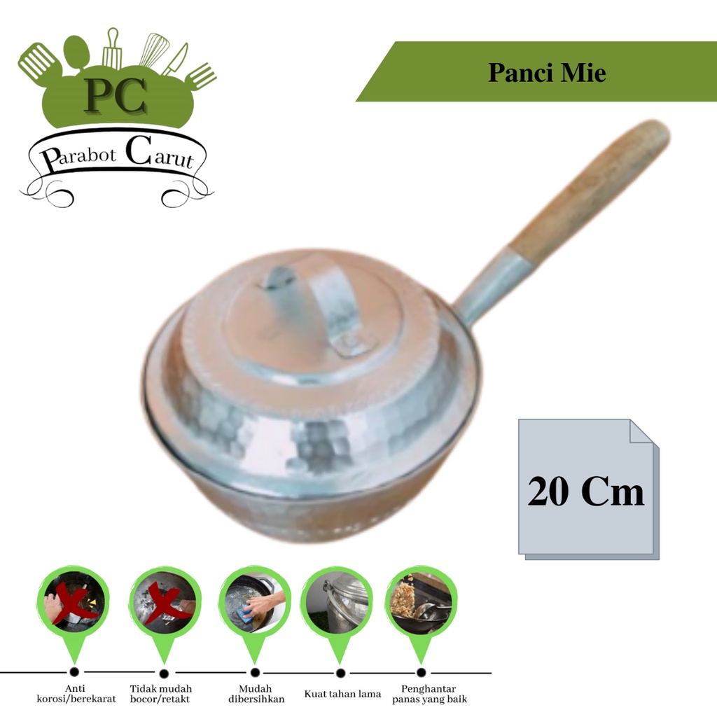 Panci Rebusan Mie Uk 20 Cm | Panci Rebus Aluminium Garut