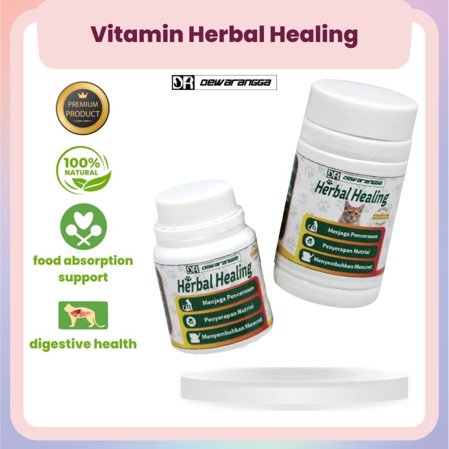 Herbal Healing - Vitamin Kucing Pencernaan, Mencret, Diare, Muntah Dewarangga