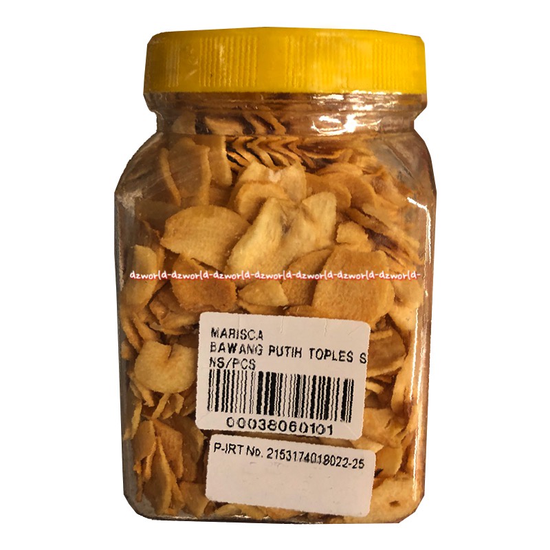 Marisca Bawang Putih Goreng 100gr Fried White Garlic Toples Botol Tanpa Bahan Pengawet Mariska Marissca Garlics