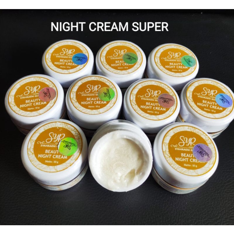 COD BPOM Eceran Beauty night cream paket super syahraeni glowing nigth cream syahreni glowing cream 