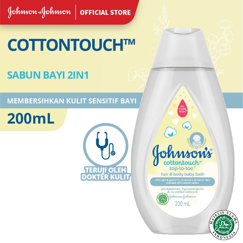 Johnson's Baby Hair &amp; Bodywash Cottontouch 200 ml