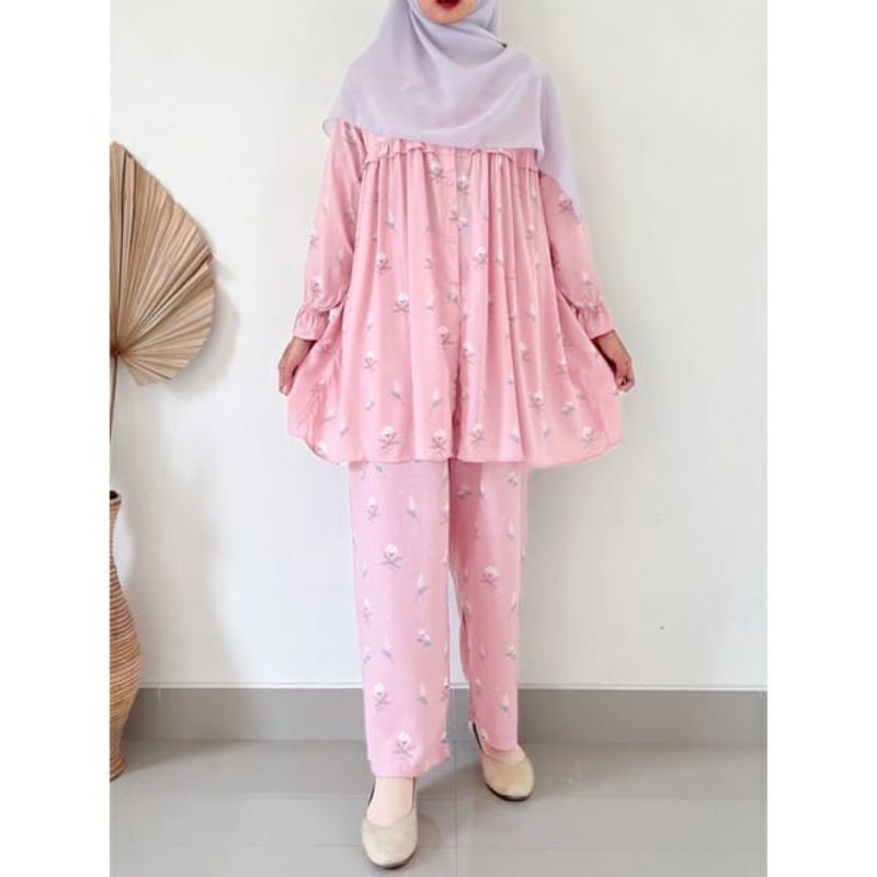 pajamas lengan panjang/pajamas busui/pajaman rayon premium/pajamas longgar/pajamas jumbo/pajamas kan