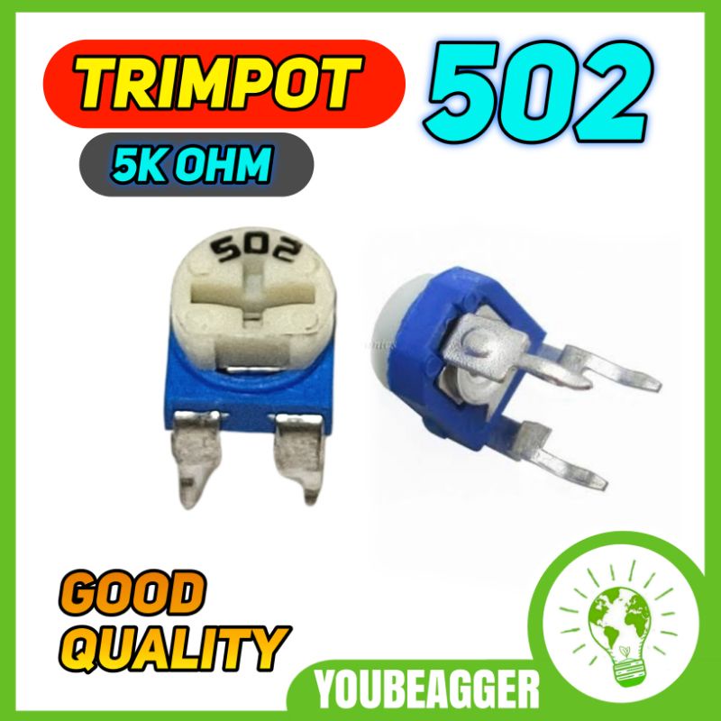 Trimpot 502 5K ohm variabel resistor