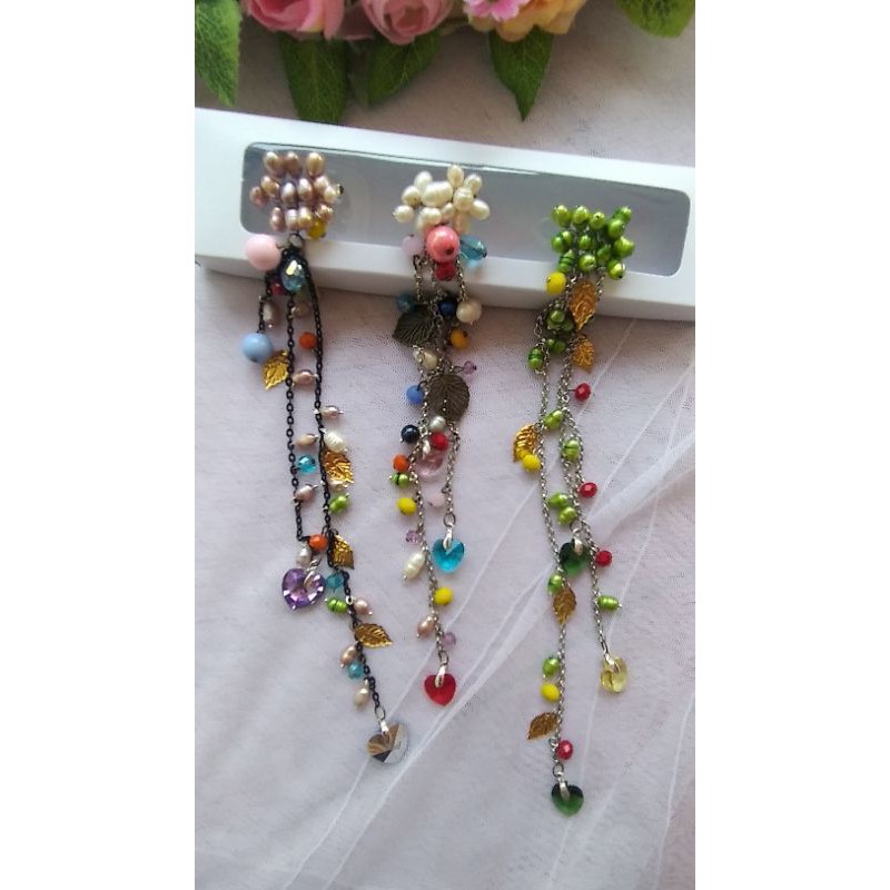 Bros mutiara air tawar/bros juntai/bros juntai panjang/bros aulia/aulia fashion/mutiara air tawar