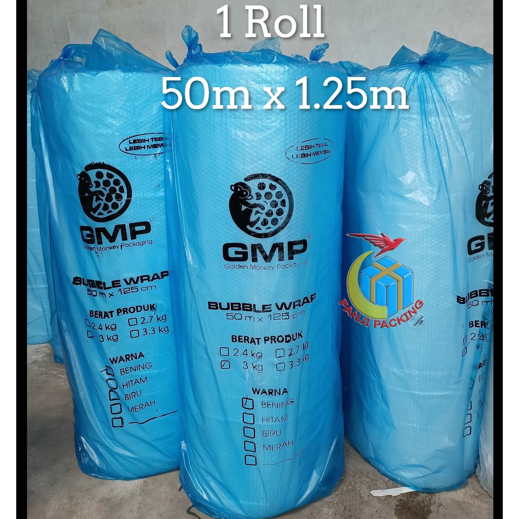 

Bubble Wrap Bening GMP 1 roll Plastik Bubblewrap Bandung Buble warp rol