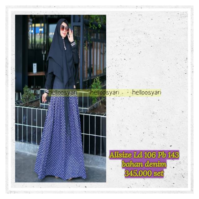 Viendra03 Hijab Syari / Gamis Syari / Gamissar'i