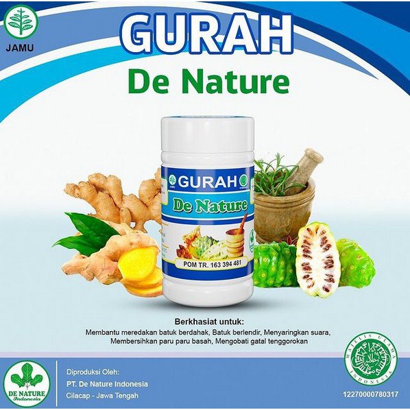 ORIginal Obat Gurah Suara Obat Pita Suara Gurah de Nature deNature Terlaris Mengobati Suara Yg Serak