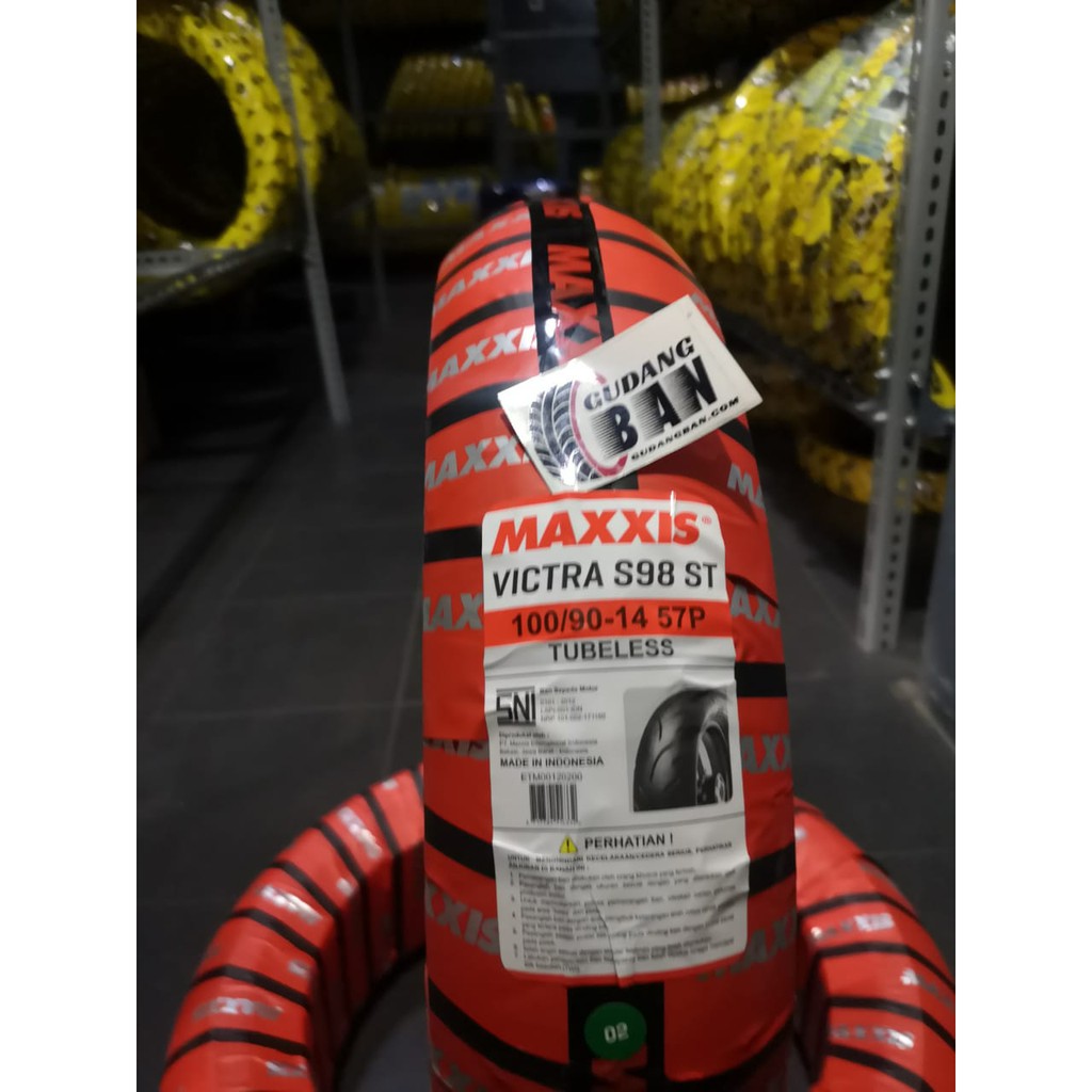 Maxxis Victra 100 90 14 Ban motor Matic scooter Bukan Maxxis Victra 100 90 14 Ban motor Matic scooter Bukan