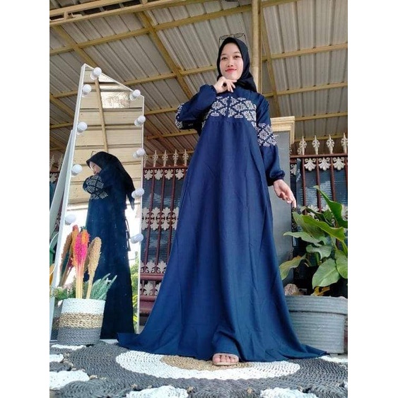 GAMIS MEWAH BORDIR//GAMIS ITYCREP PREMIUM ORIGINAL//GAMIS PEREMPUAN KEKINIAN