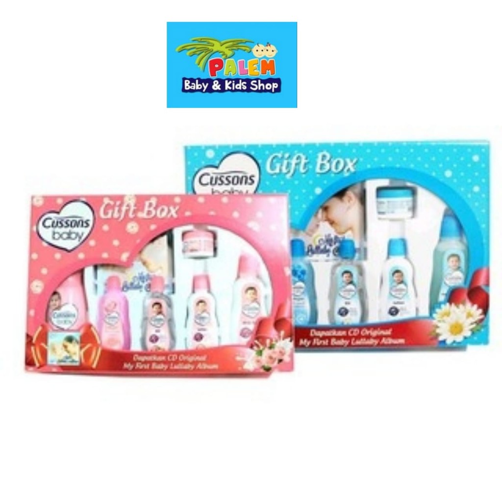 Cussons Baby Gift Box biru dan pink termurah parcel 1776