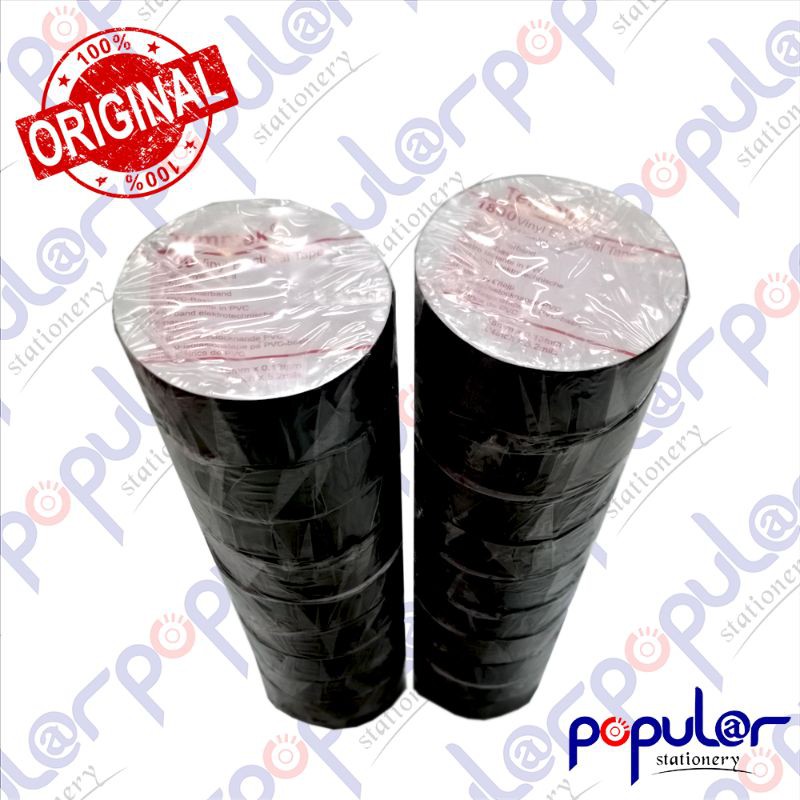 

Isolasi Templek / Isolasi Listrik Hitam Templek / Electrical Tape Tebal dan Aman