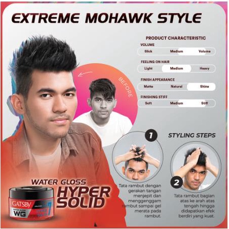 * NCC * Gatsby Watergloss Minyak Rambut Hypersolid Hard Ultimate Super Soft - Kemasan Besar