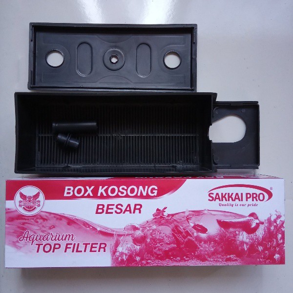 Sakkai Pro Box Kosong Besar Kotak Boks Filter Atas Aquarium Akuarium