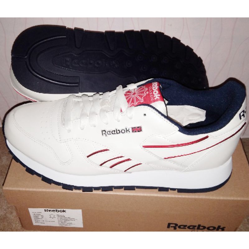 Original 100 % Sepatu Casual Reebok Men Classic CL Leather MU