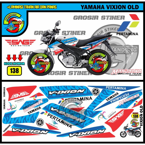STRIPING VARIASI YAMAHA VIXION OLD MANDALIKA