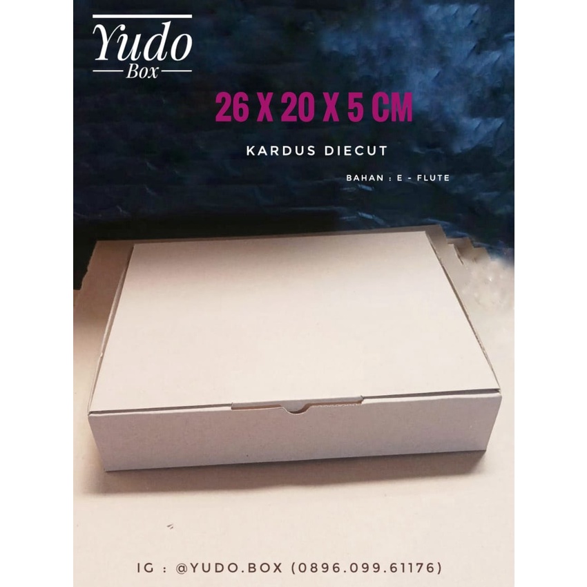 

Kardus karton uk. 26 x 20 x 5 cm...die cut box kotak Souvenir -dll