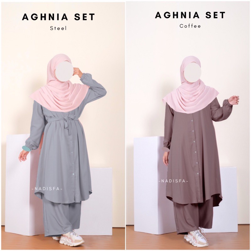 AGHNIA TUNIK POLOS PANJANG BUSUI FRIENDLY