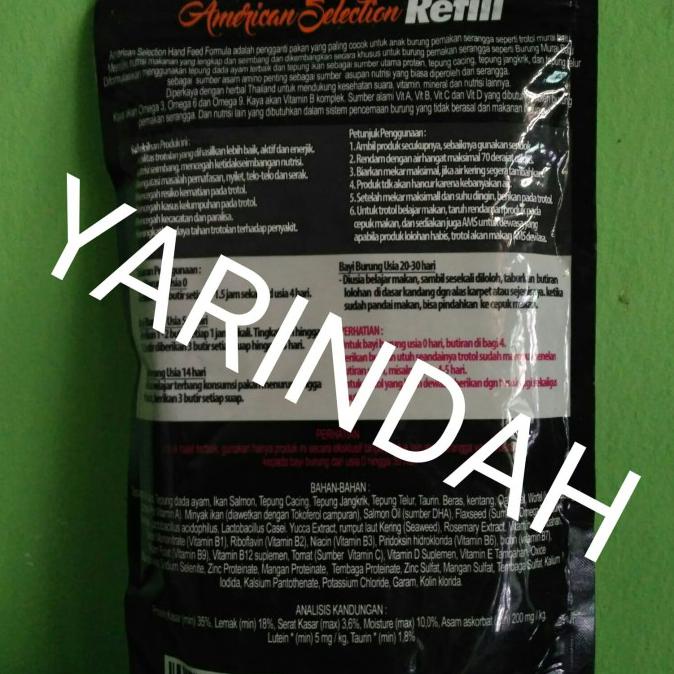 Pakan AMS Voer Pur Khusus Lolohan Burung Murai (Makanan Burung)