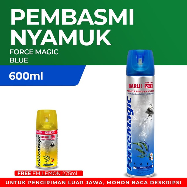 Force Magic Blue 600 ml Free Force Magic Lemon 275 ml