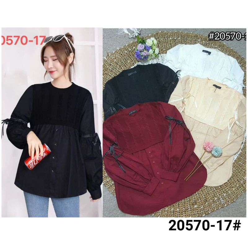 Blouse wanita bahan rajut Bangkok mix katun import ukuran allsize ld 110