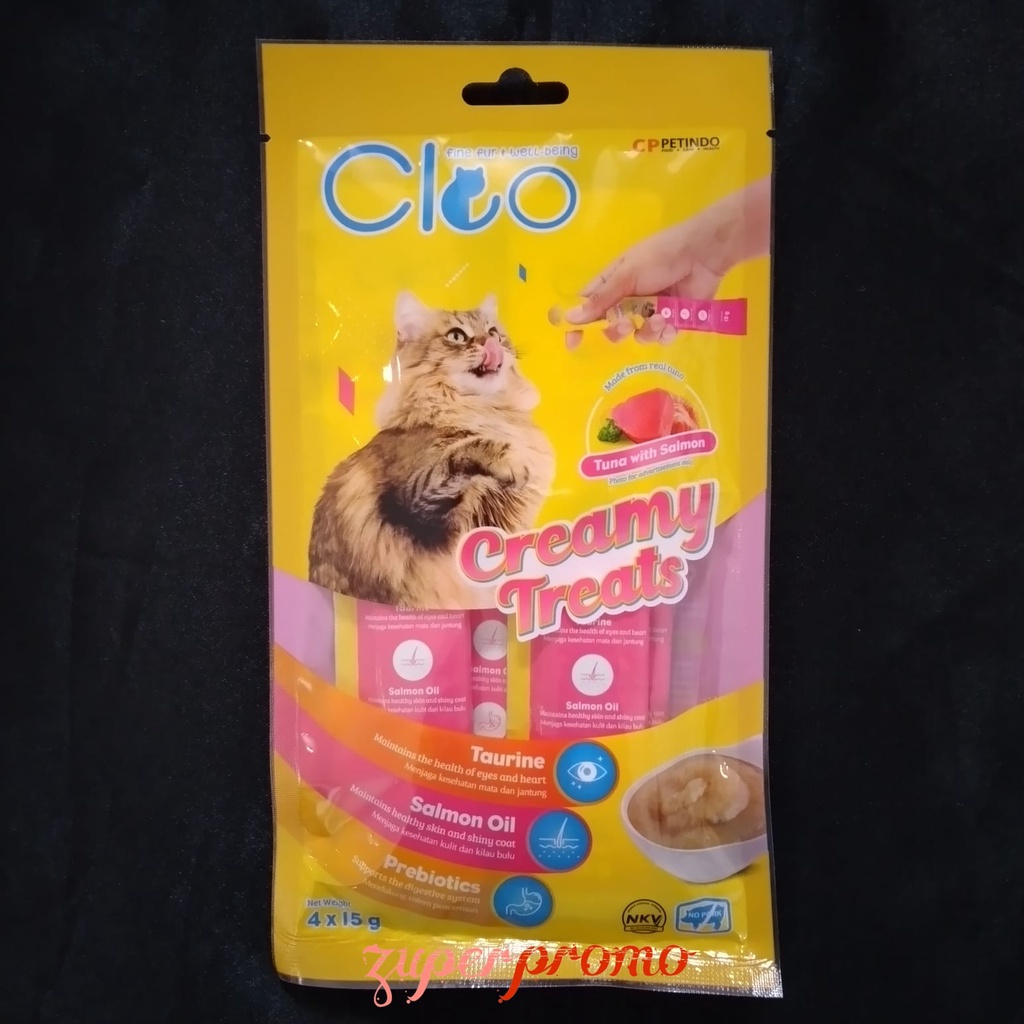 Cleo Creamy Treats 4x15gr / Snack Creamy Cleo / Snack Liquid