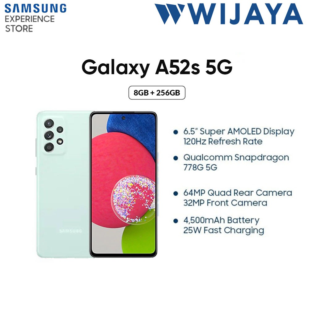 Samsung Galaxy A52s 8/256GB 5G | HP SMARTPHONE SANSUNG GALAXY A52s 5G READYSTOCK