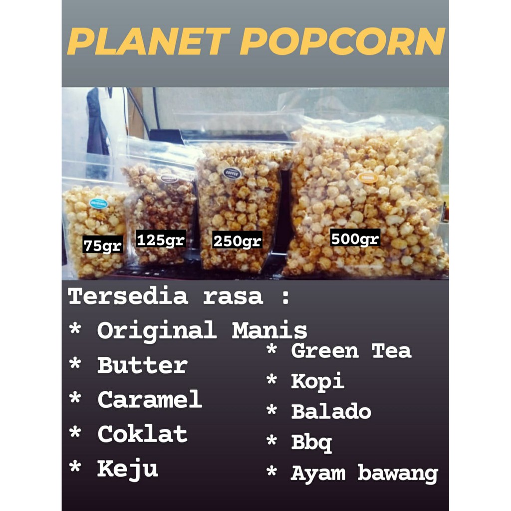 

POPCORN 125 GRAM