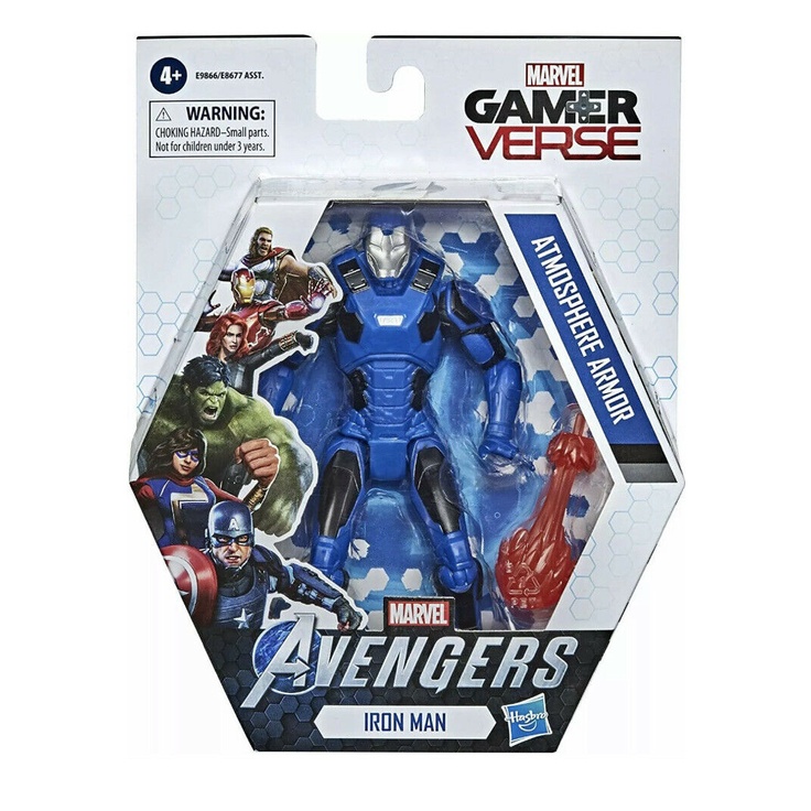 Iron Man Marvel Avengers Gamer Verse Atmosphere Armor Set Play Action Figure Blue Ironman End Game K