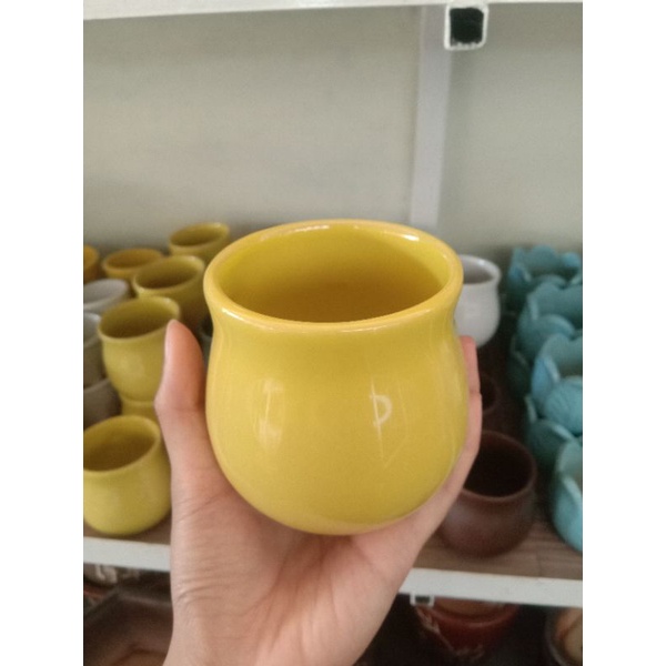 [Grade1] Pot Keramik Gucci /  Pot Keramik / Pot Keramik labu/  Pot Keramik L