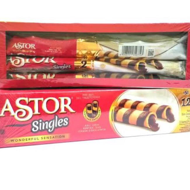 

Astor Singles Coklat Mayora Isi 12 sachet @ 18 gr