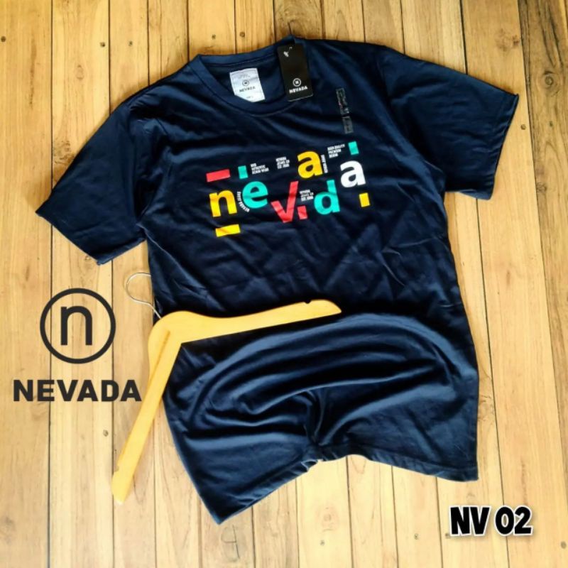 KAOS NEVADA | KAOS CASUAL PRIA WANITA UNISEX