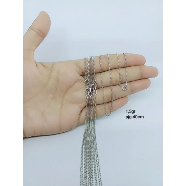 kalung mini bijilada /kalung perak asli silver 925 lapis emas/ kalung fashion wanita impor