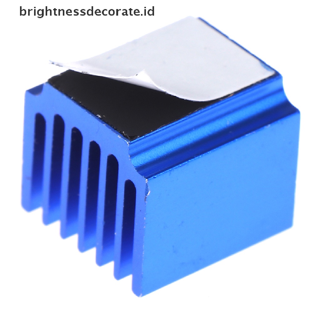 2pcs Heatsink Radiator Aluminum Warna Biru Dengan Perekat Untuk 3d