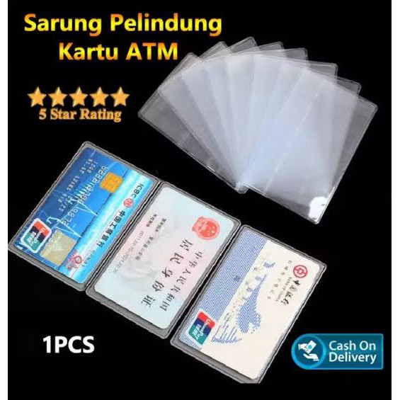 Plastik Pelindung KTP / Kartu ATM / Credit Card / BPJS - Harga Satuan / Per pcs / Per lembar