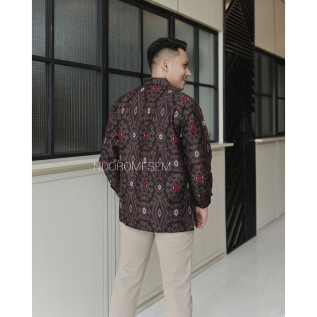 Baju Batik Premium Terbaru Batik Warna Hitam Batik Pria Lengan Panjang Batik Eksklusif Panjang Hitam