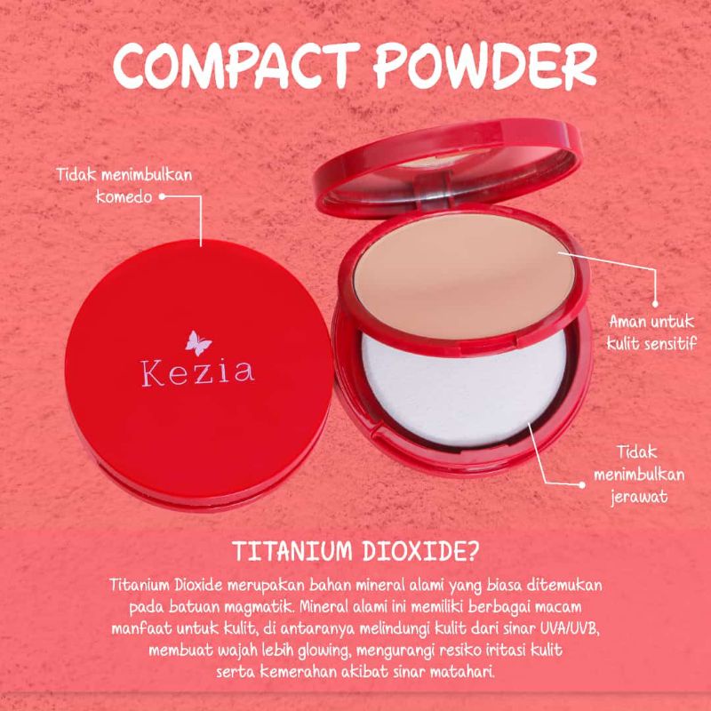 COMPACT POWDER Kezia/bedak padat kezia/bedak padat/compact powder/kezia bedak padat/bedak kezia/comp